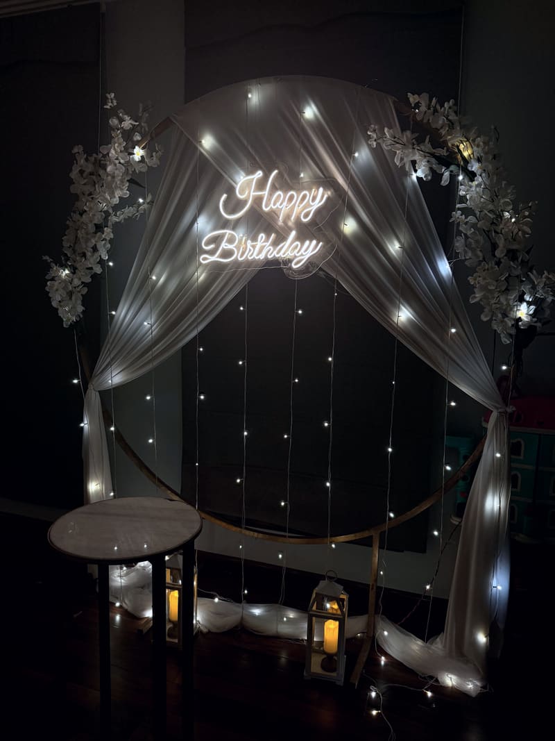 Birthday celebration setup by Cupid Vow, Chandigarh