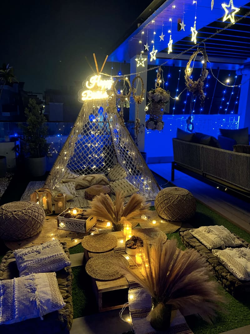 Birthday celebration setup by Cupid Vow, Chandigarh