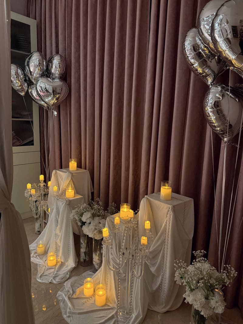 Luxury date night setup by Cupid Vow, Chandigarh