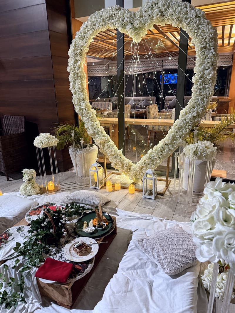 Luxury date night setup by Cupid Vow, Chandigarh