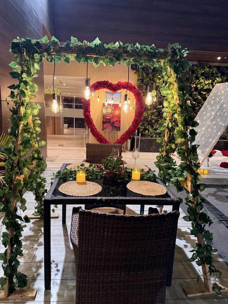 Luxury date night setup by Cupid Vow, Chandigarh